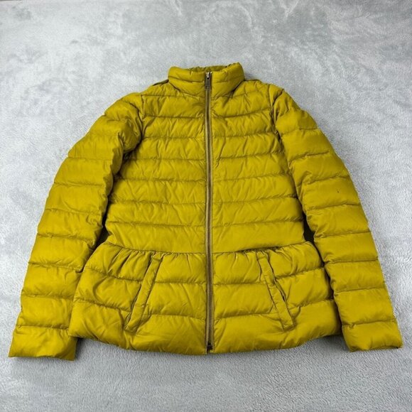 Burberry Yellow Down Puffer Jacket Girl’s Size 14 - Picture 10 of 13